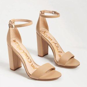 Sam Edelman Nude Yaro Block Heel Sandal